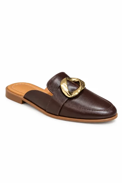 Sapato Mule Feminino Vizzano Cacau Dourado Produto Sapato Mule Feminino Vizzano Cacau Dourado