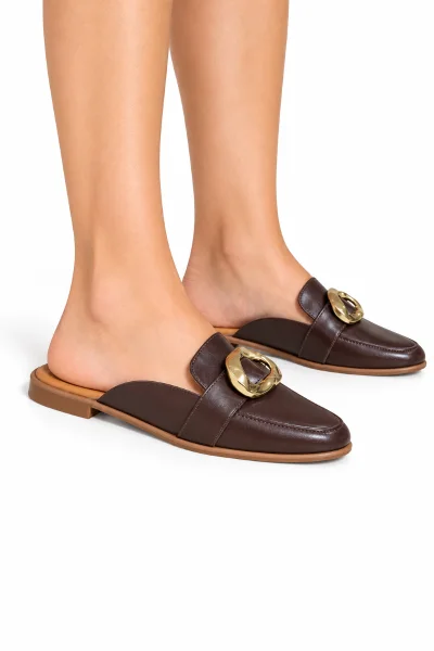 Sapato Mule Feminino Vizzano Cacau Dourado Produto Sapato Mule Feminino Vizzano Cacau Dourado