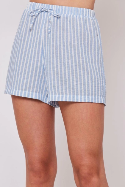 Produto - Shorts Aishty Curto Feminino Azul Claro 