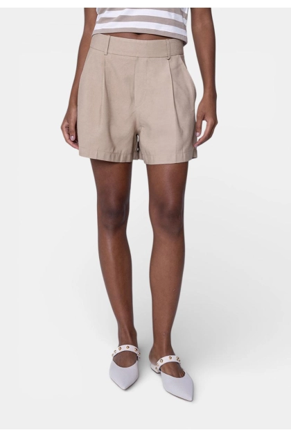 Shorts Ellen One Alicia Alfaiataria Feminino Bege Produto Shorts Ellen One Alicia Alfaiataria Feminino Bege