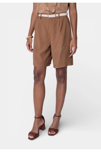 Shorts Ellen One Elástico Feminino Marrom Produto Shorts Ellen One Elástico Feminino Marrom