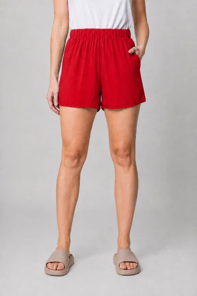 Produto Shorts Aishty Curto Feminino Vermelho