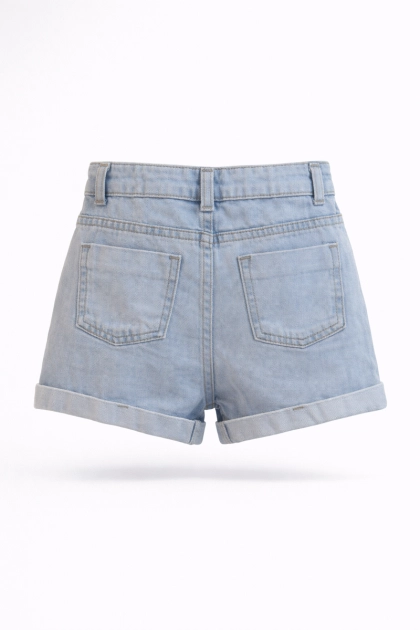 Produto Shorts Garota Lua Infantil Feminino Jeans