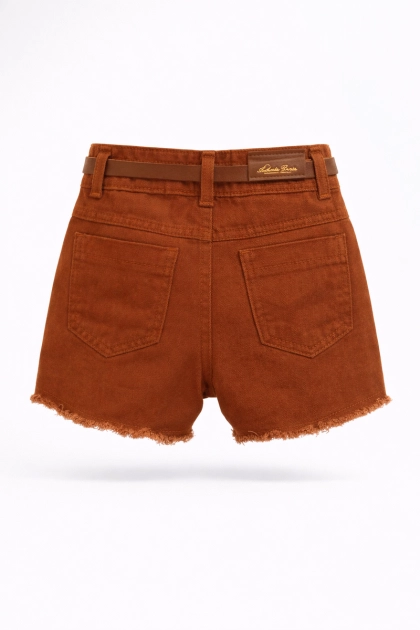 Produto Shorts Gilas Sarja Infantil Feminino Telha