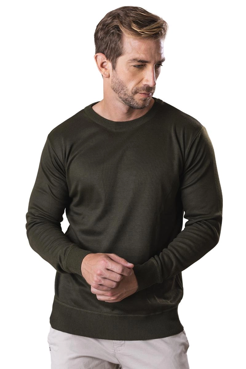 Suéter Crocker Basic Minimal Go Masculino Verde Militar