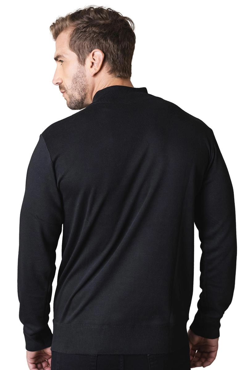Suéter Crocker Meio Zíper Masculino Preto