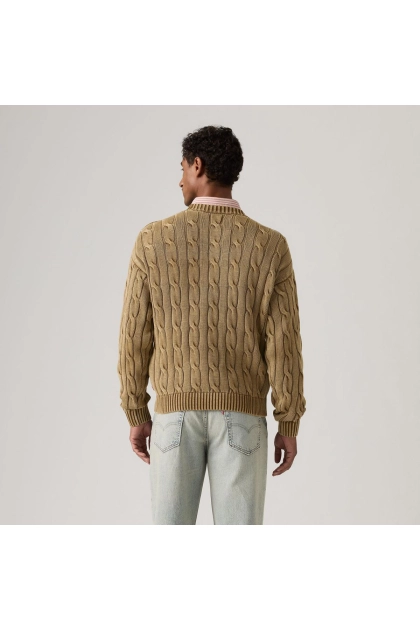 Suéter Levis Carmel Cable Crew Marrom Produto Suéter Levis Carmel Cable Crew Marrom
