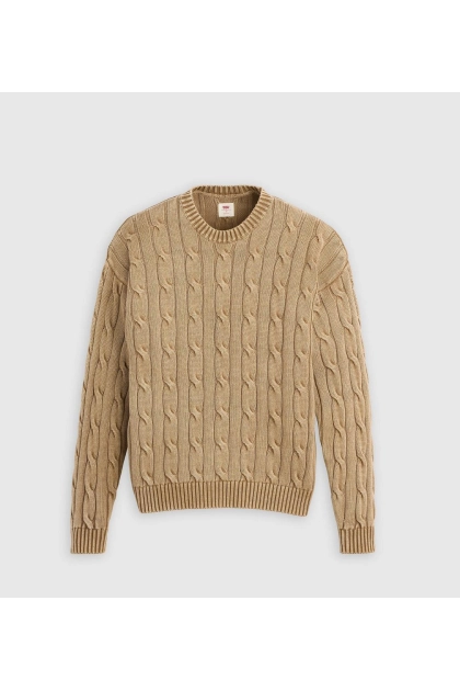 Suéter Levis Carmel Cable Crew Marrom Produto Suéter Levis Carmel Cable Crew Marrom