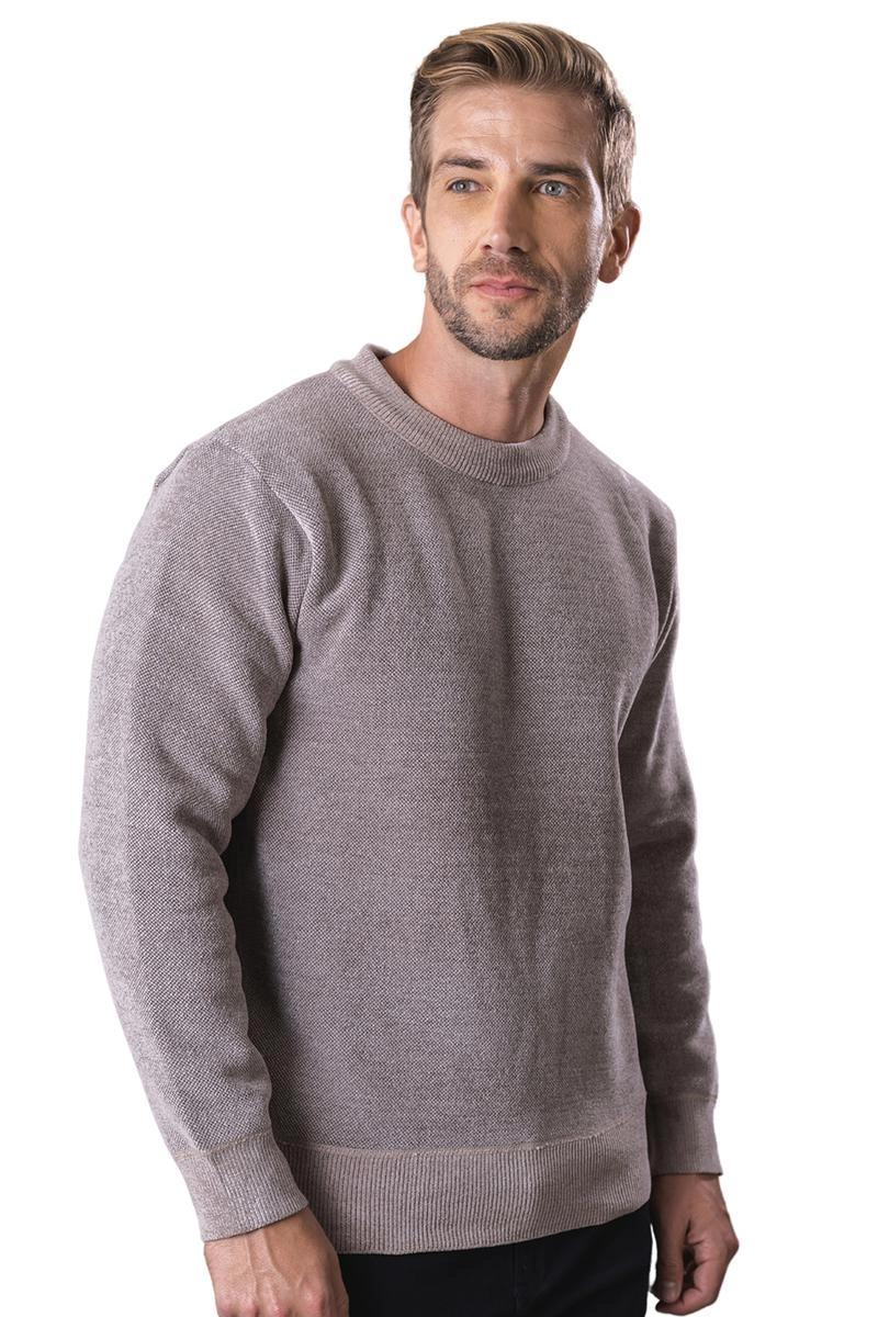 Suéter Mooncity Forrado Pele Masculino Caqui