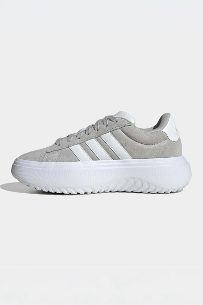 Tênis Adidas Grand Court Platform Feminino CInza Produto Tênis Adidas Grand Court Platform Feminino CInza
