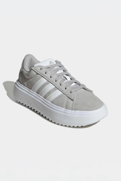 Tênis Adidas Grand Court Platform Feminino CInza Produto Tênis Adidas Grand Court Platform Feminino CInza