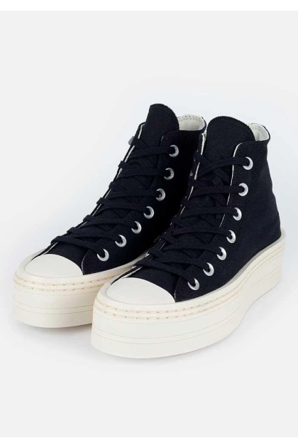 Tênis Converse Bota Plataforma Feminino Preto/Amêndoa Produto Tênis Converse Bota Plataforma Feminino Preto/Amêndoa