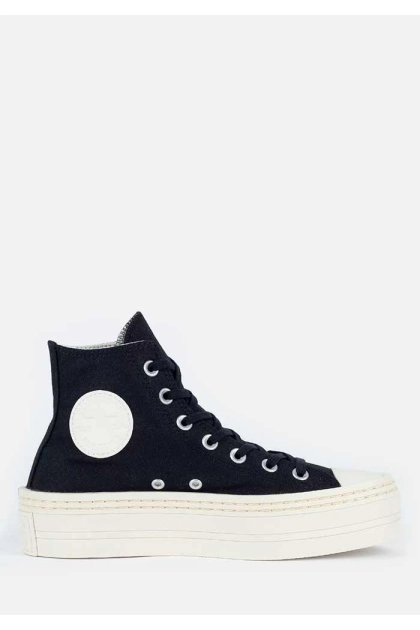 Produto - Tênis Converse Bota Plataforma Feminino Preto/Amêndoa 