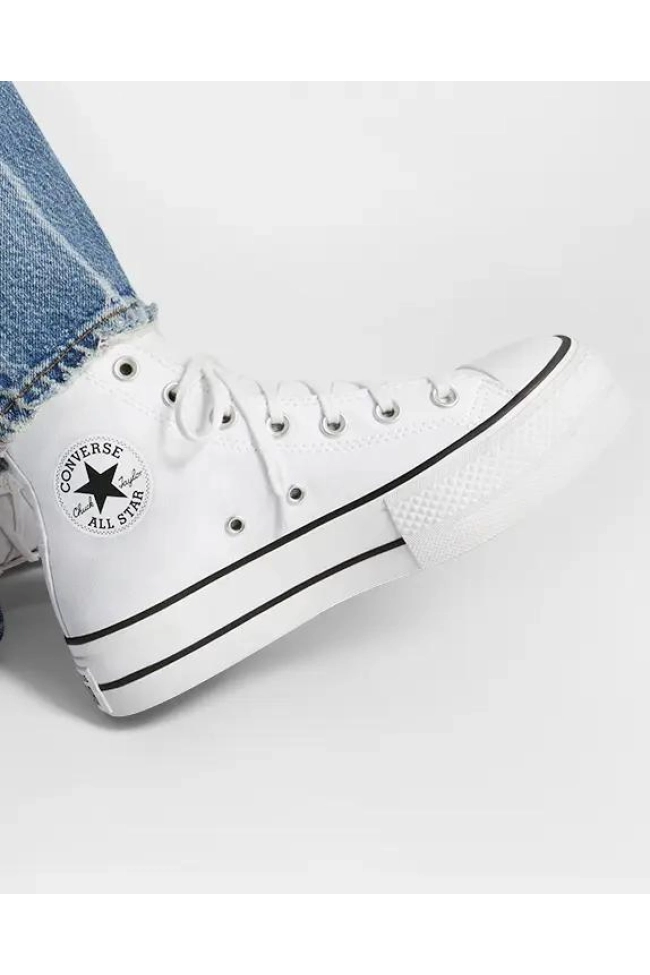 Tênis Converse Feminino Plataforma Branco Produto Tênis Converse Feminino Plataforma Branco