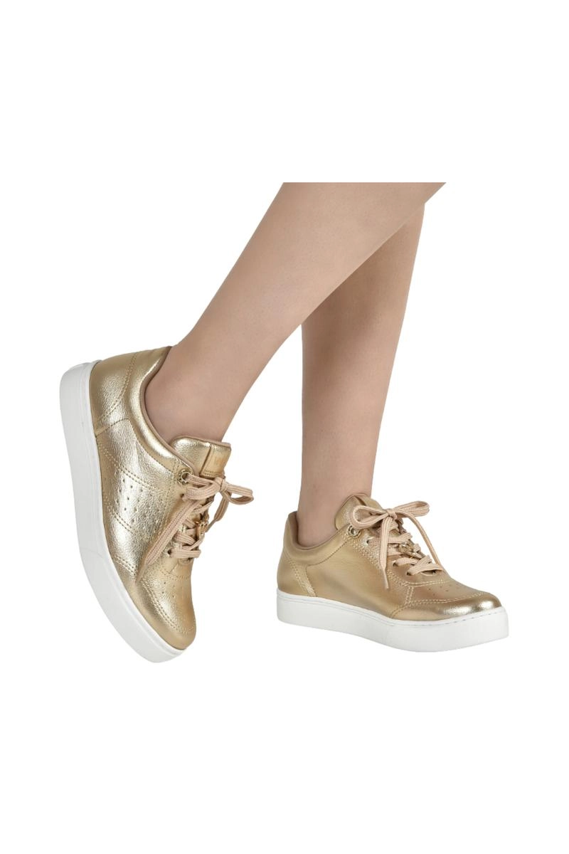 Tênis Feminino Casual Via Marte Gold Produto Tênis Feminino Casual Via Marte Gold