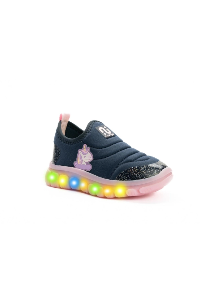 Tênis Feminino Infantil Novo Pé Unicórnio LED Produto Tênis Feminino Infantil Novo Pé Unicórnio LED