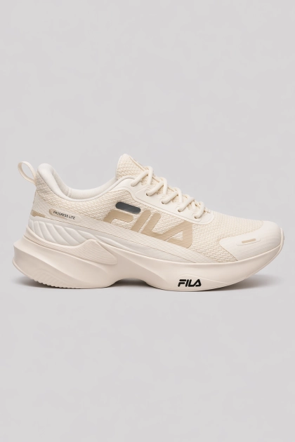 Tênis Fila Progress Lite Feminino Bege Produto - Tênis Fila Progress Lite Feminino Bege