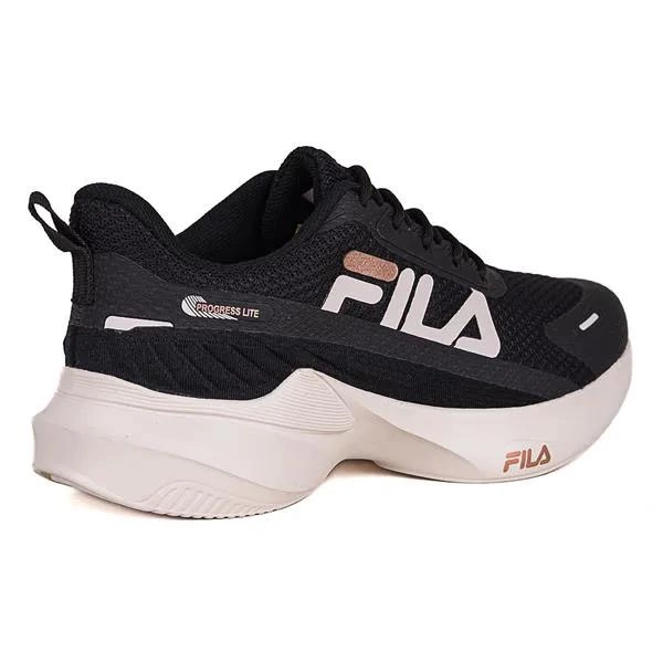 Produto Tênis Fila Progress Lite Feminino Preto/Bege/Cobre