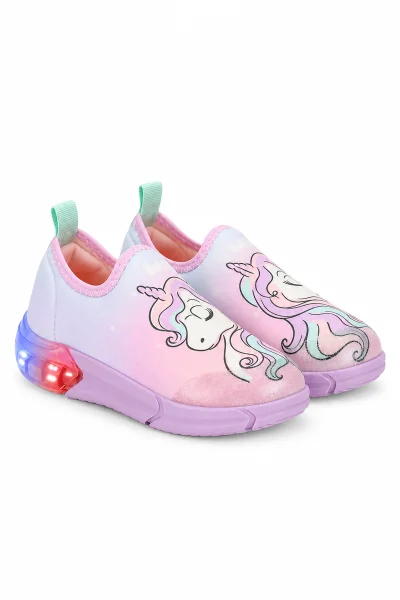 Tênis Infantil Feminino Unicórnio Luz De Led Bibi Space Produto Tênis Infantil Feminino Unicórnio Luz De Led Bibi Space