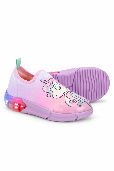 Tênis Infantil Feminino Unicórnio Luz De Led Bibi Space Produto Tênis Infantil Feminino Unicórnio Luz De Led Bibi Space