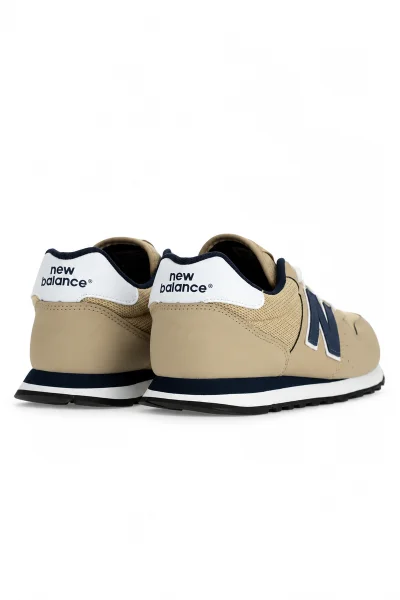 Tênis Masculino New Balance 500 Begê e Marinho Produto Tênis Masculino New Balance 500 Begê e Marinho