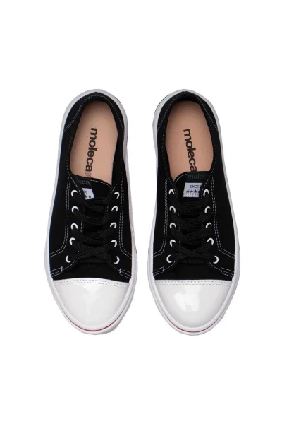 Tênis Moleca Casual Feminino Preto e Branco Produto Tênis Moleca Casual Feminino Preto e Branco