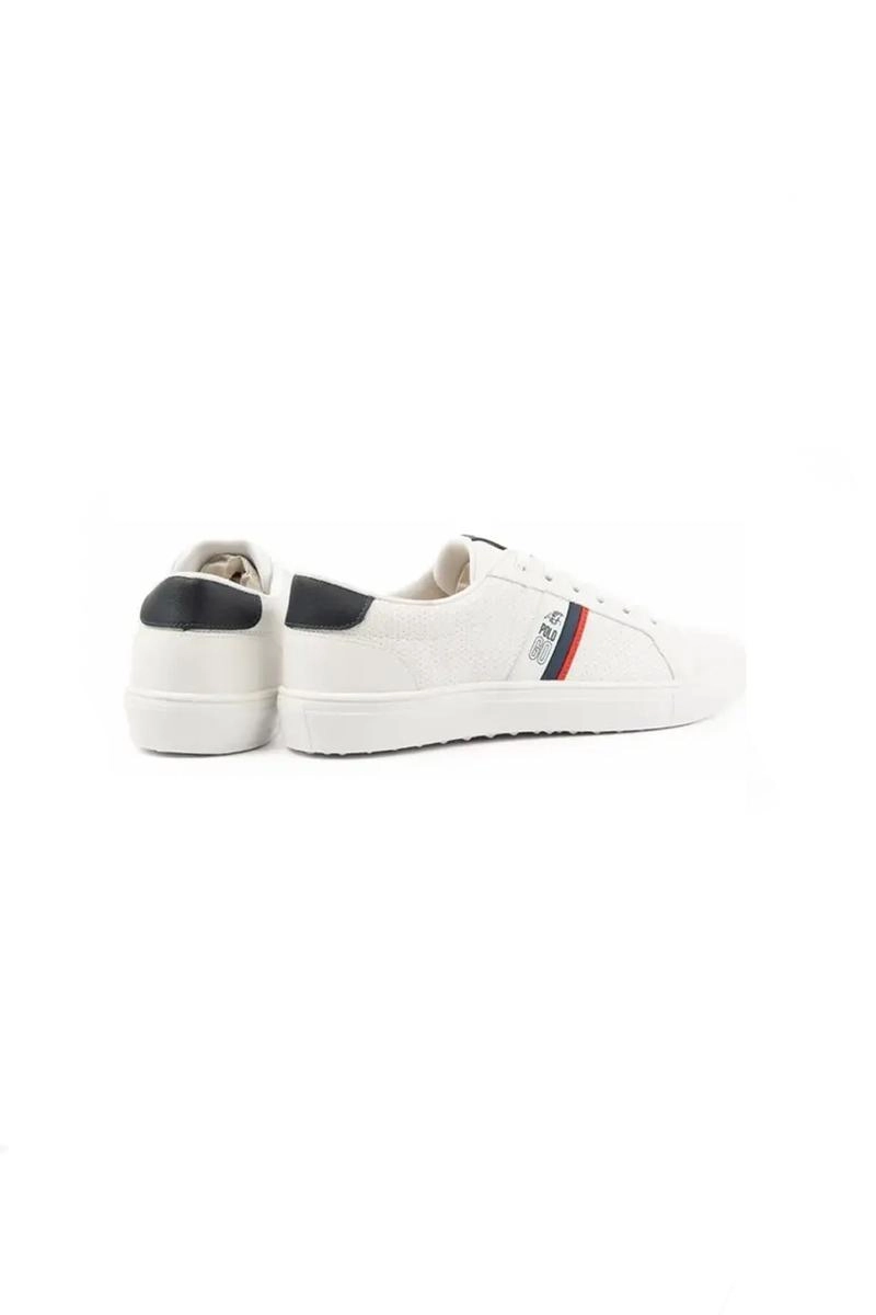 Tênis Polo Go Casual Masculino Branco com Azul Marinho