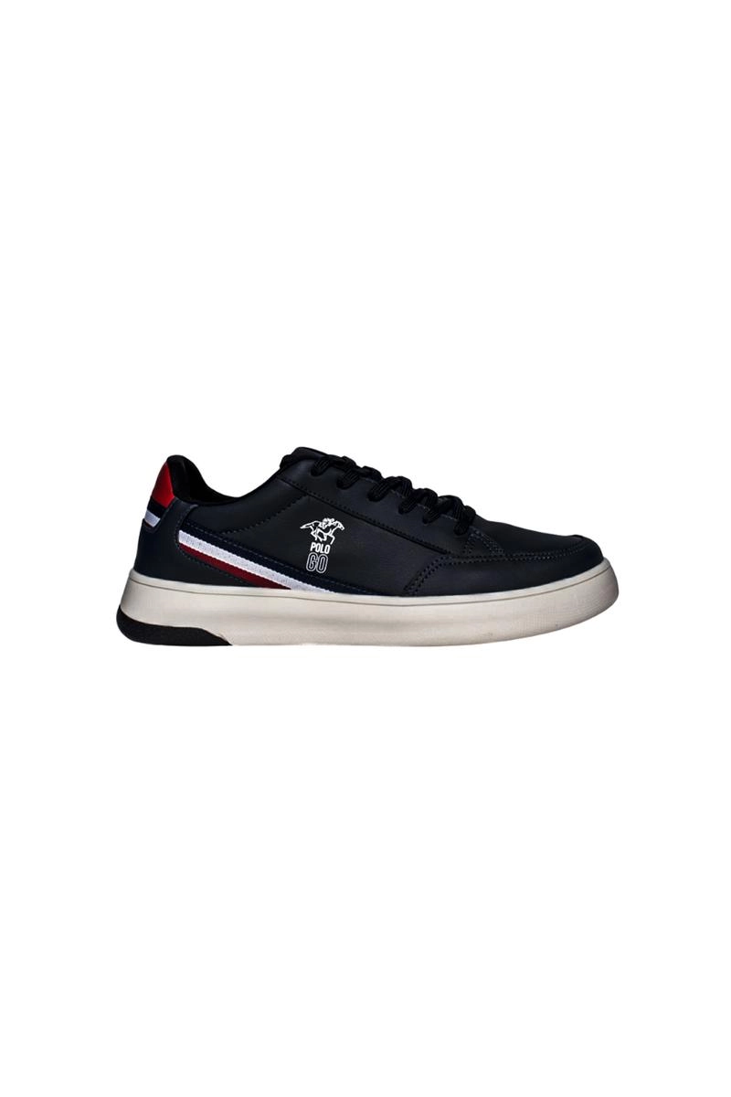 Tênis Polo Go Casual Masculino Preto e Vermelho