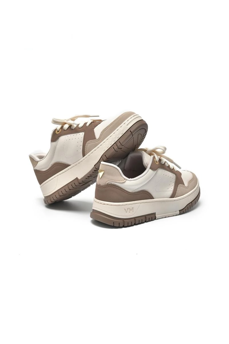 Tênis Via Marte Casual Bicolor Feminino Saara Toffe Produto Tênis Via Marte Casual Bicolor Feminino Saara Toffe