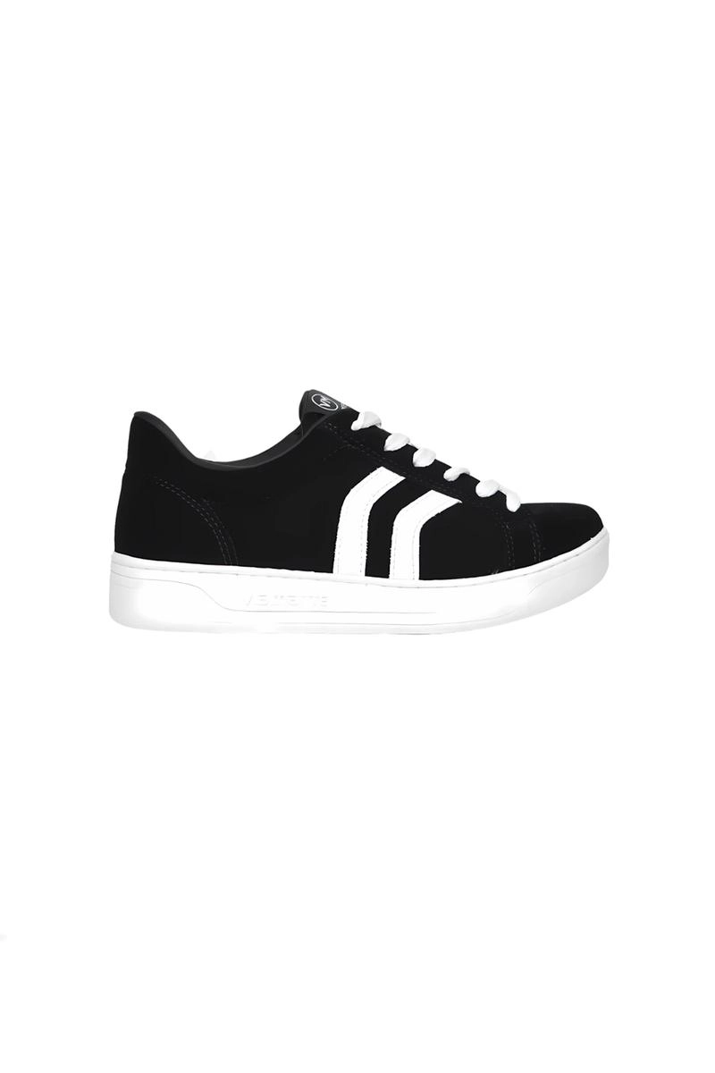 Produto - Tênis Via Marte Casual Com Acabamento Detalhado Feminino Preto