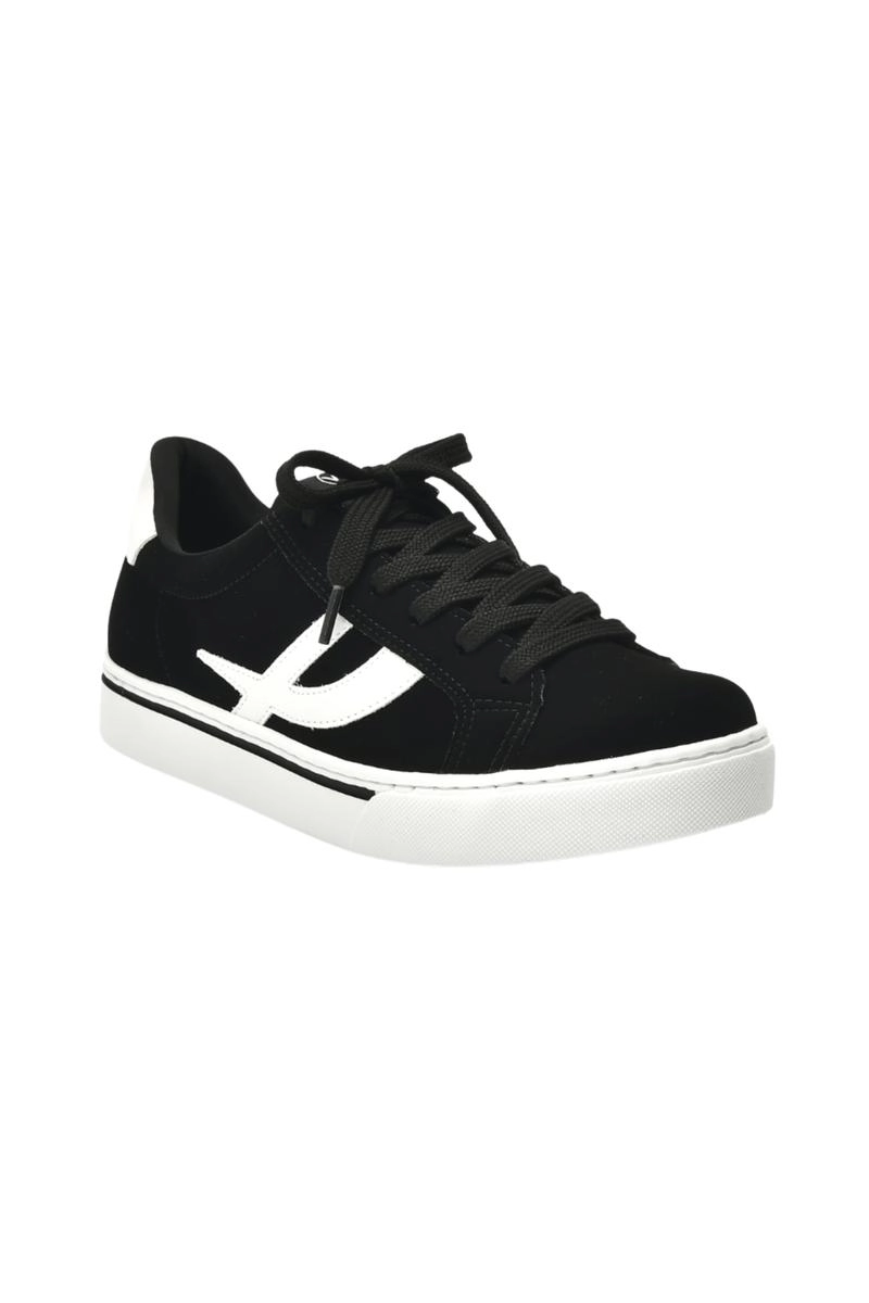 Tênis Via Marte Casual Street Feminino Preto e Branco Produto Tênis Via Marte Casual Street Feminino Preto e Branco