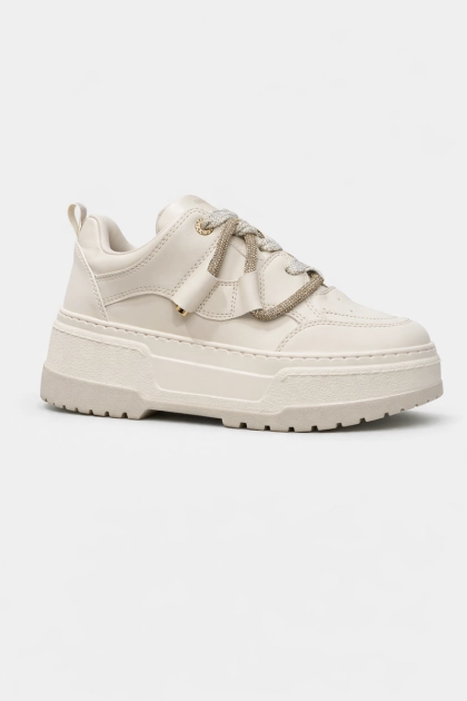 Produto - Tênis Via Marte Casual Feminino Marfim