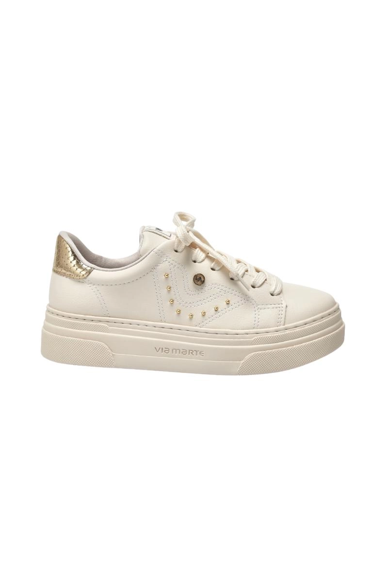 Tênis Via Marte Casual Metalizado Feminino