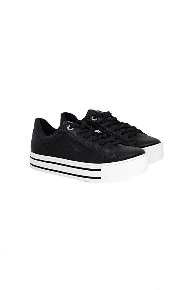 Tênis Via Marte Casual Plataforma Feminino Preto Produto Tênis Via Marte Casual Plataforma Feminino Preto