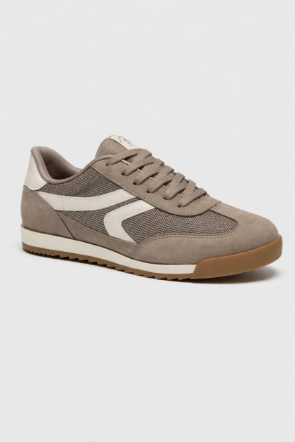 Tênis Via Marte Feminino Casual Taupe Produto - Tênis Via Marte Feminino Casual Taupe