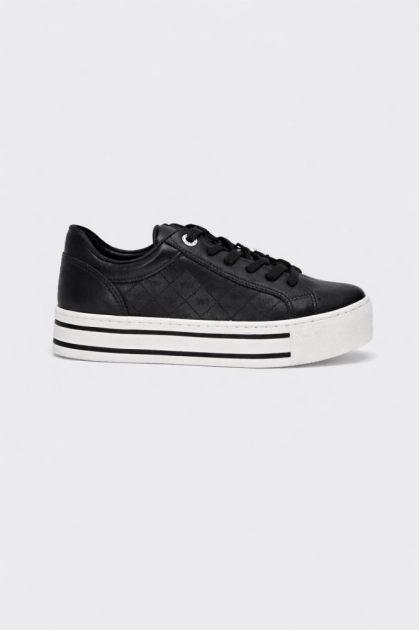 Tênis Via Marte Casual Plataforma Feminino Preto Produto Tênis Via Marte Casual Plataforma Feminino Preto