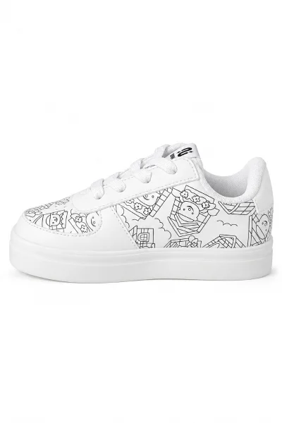 Tênis Infantil Novopé Cute Colors Branco Produto Tênis Infantil Novopé Cute Colors Branco