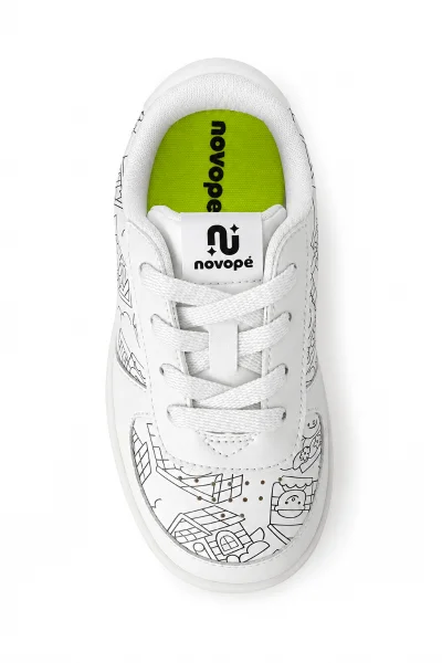 Tênis Infantil Novopé Cute Colors Branco Produto Tênis Infantil Novopé Cute Colors Branco