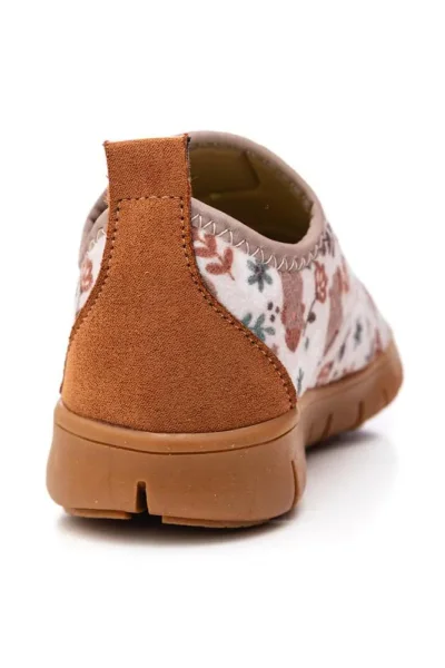 Tênis Novopé Super Flex Infantil Flores e Capivaras Marrom Produto Tênis Novopé Super Flex Infantil Flores e Capivaras Marrom