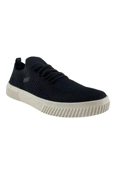 Produto Tênis Masculino Casual Knit Confort Preto
