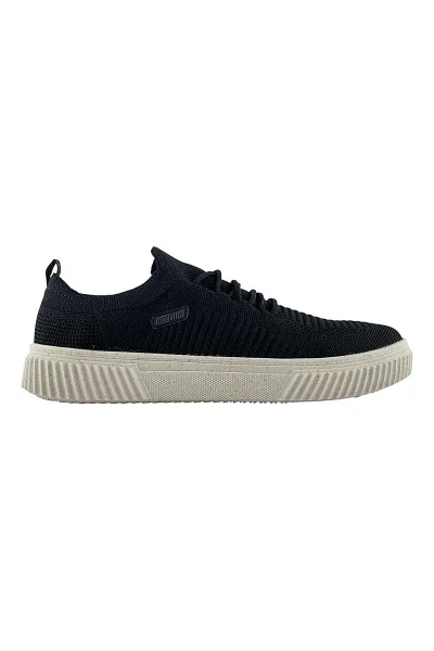 Produto Tênis Masculino Casual Knit Confort Preto