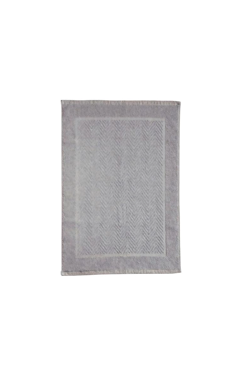 Produto - Toalha de Piso Cortex Mykonos Cinza 50cm x 70cm 