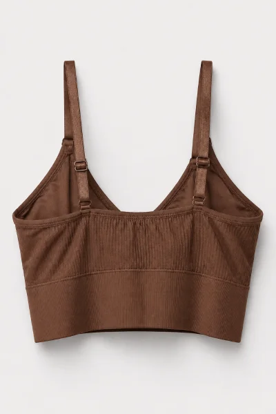 Top Feminino de alcinha com Bojo Sea Brazil Marrom Produto Top Feminino de alcinha com Bojo Sea Brazil Marrom