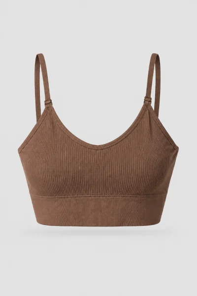 Top Feminino de alcinha com Bojo Sea Brazil Marrom Produto Top Feminino de alcinha com Bojo Sea Brazil Marrom