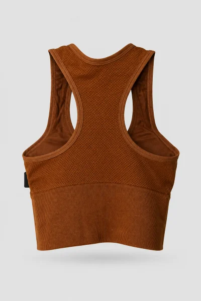 Top Feminino Sem Costura Sea Brazil Marrom Produto Top Feminino Sem Costura Sea Brazil Marrom