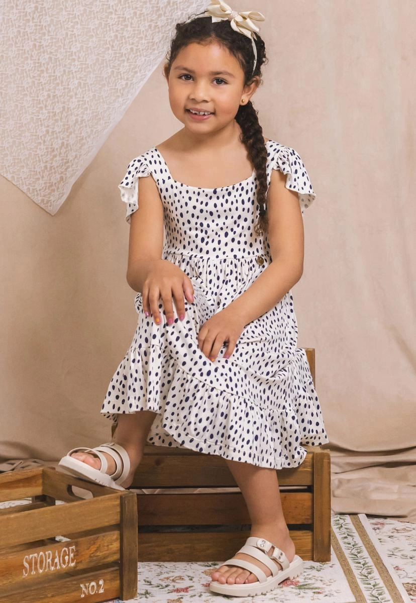 Produto - Vestido Coccinelle Midi Babado Juvenil Feminino 