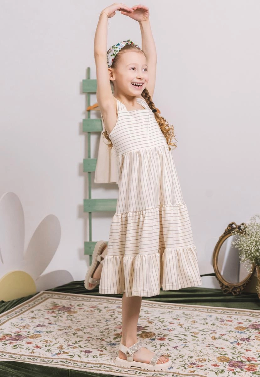 Produto - Vestido Coccinelle Midi Listrado 