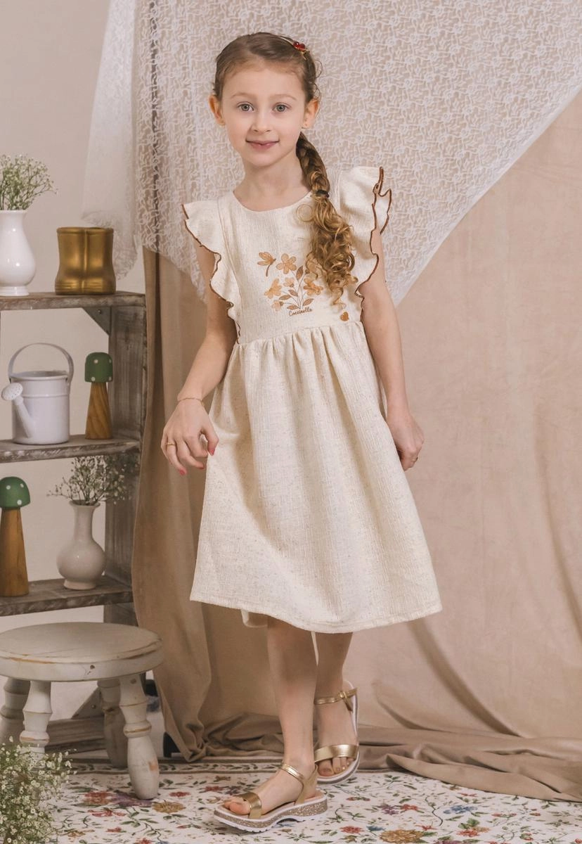 Produto - Vestido Coccinelle Tweed Babado Infantil Feminino 