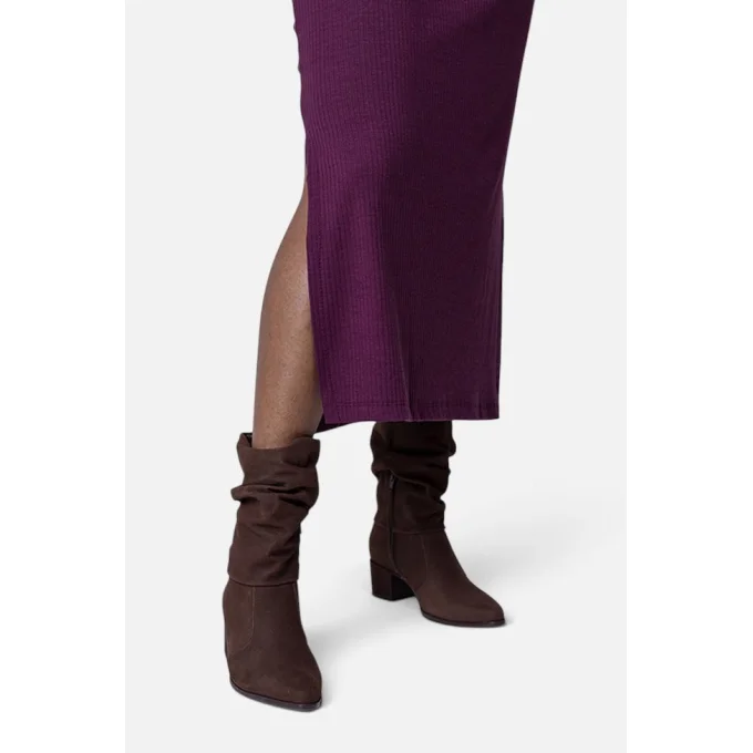 Vestido Feminino Manga Longa Canelado Midi Gabip Produto Vestido Feminino Manga Longa Canelado Midi Gabip