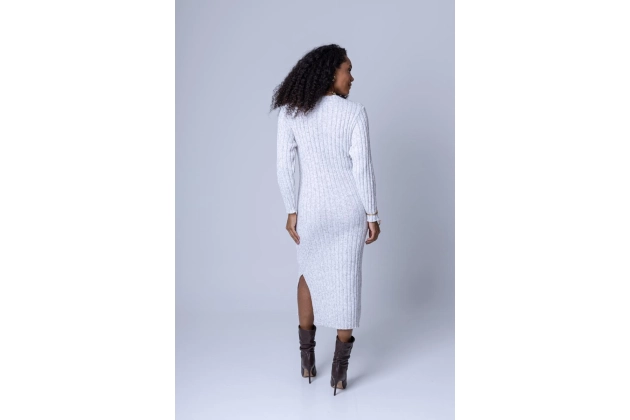 Vestido Feminino Midi Canelado Tricot Gabip Produto Vestido Feminino Midi Canelado Tricot Gabip